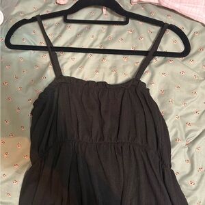 Black Sleeveless Babydoll top